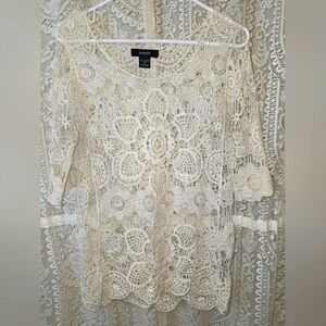 Kaktus Lace Women's Top, Lace Blouse